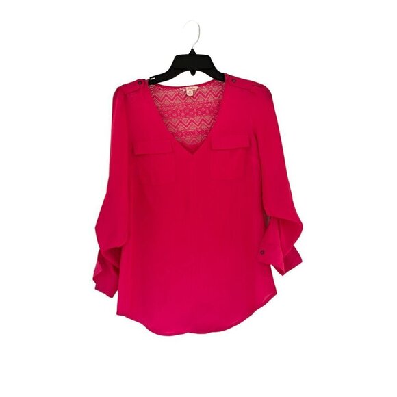 Candies Tops - Candies Women's Super Pink Lightweight Blouse